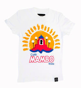 Mambo Kids Tee Sunset White